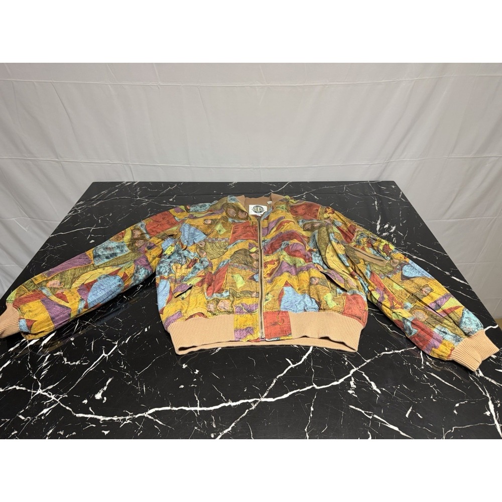 Silk Bomber Jacket Medium